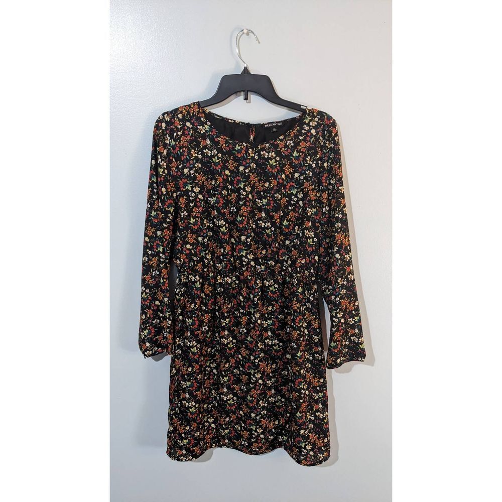 J Crew long sleeve floral print dress size 10